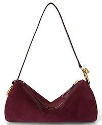 Lauren Ralph Lauren Suede Small Blaike Barrel Handbag