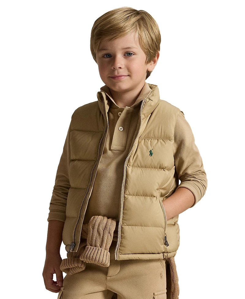 Polo Ralph Lauren Boys' 2T-7 The Gorham Down Embroidered Vest