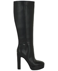 Guess Women's Daska Platform Block Heel Dress Boots