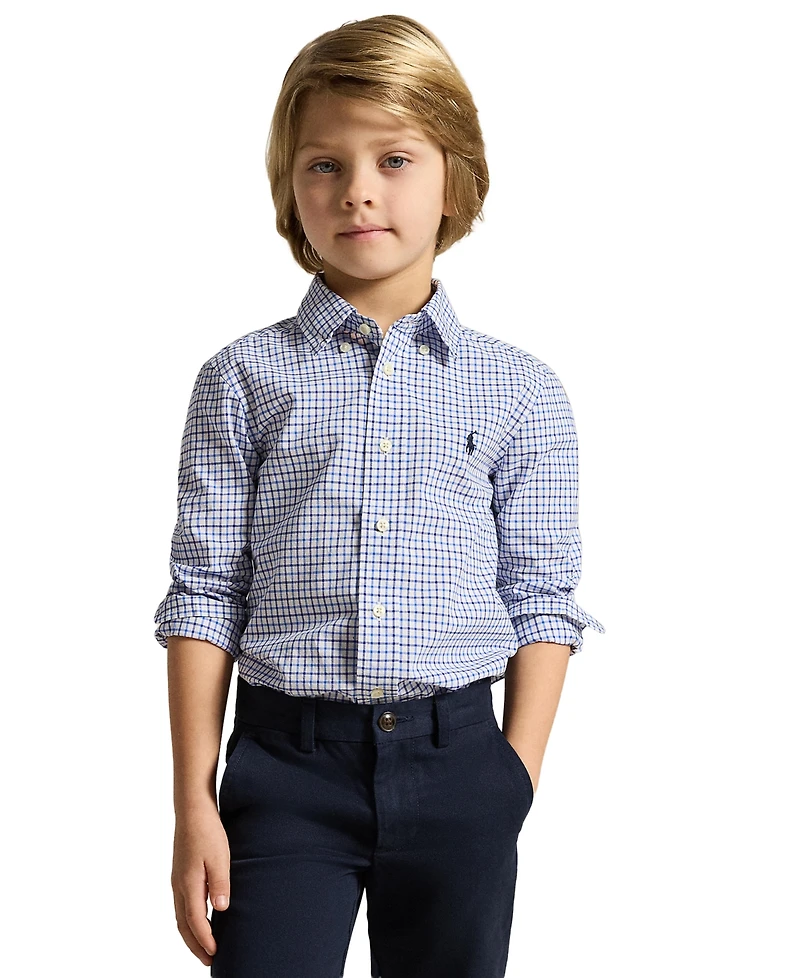 Polo Ralph Lauren Toddler and Little Boys Plaid Cotton Shirt
