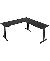 Slickblue Heavy Duty L Corner Gaming Desk with Steel Frame Design