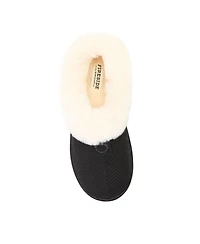 Dearfoams Women's Fireside by Adelaide Sport Knit Clog Water Repellent Slippers