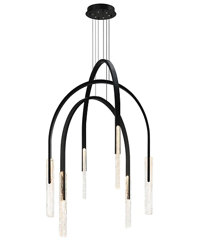 Cwi Lighting Curva 38" Metal Chandelier
