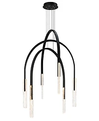 Cwi Lighting Curva 38" Metal Chandelier
