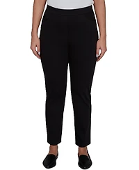 Alfred Dunner Petite Travel Advisory Pull-On Cropped & Ankle Pants