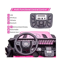 homfan 2-Seat Kids Ride-On Electric Truck with Remote Control, Ages 3-8