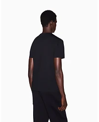 A|X Armani Exchange Men's Black And Gold Slim T-Shirt