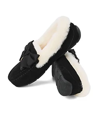 Dearfoams Women's Fireside by Mel Dream Bow Moccasin Slippers