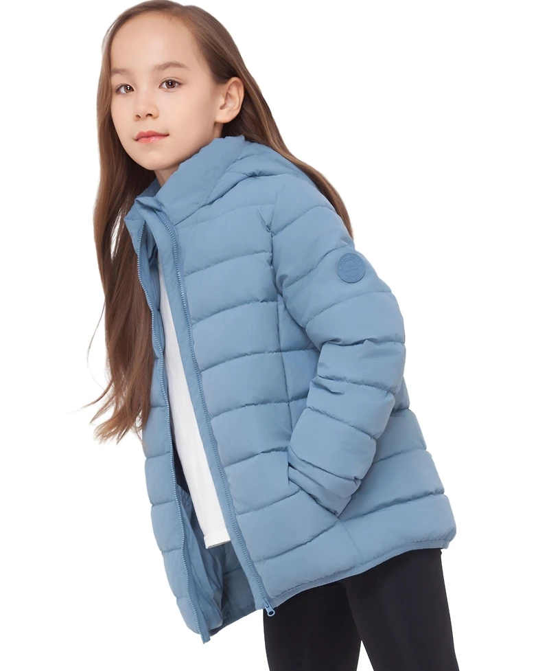Rokka&Rolla Girls' Hudson Lightweight Hooded Puffer Jacket, 4-18