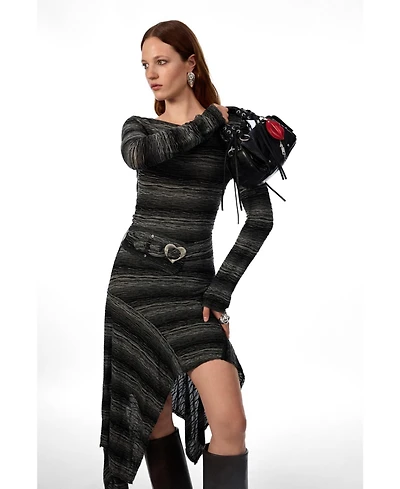 Desigual Women's Asymmetric midi dress