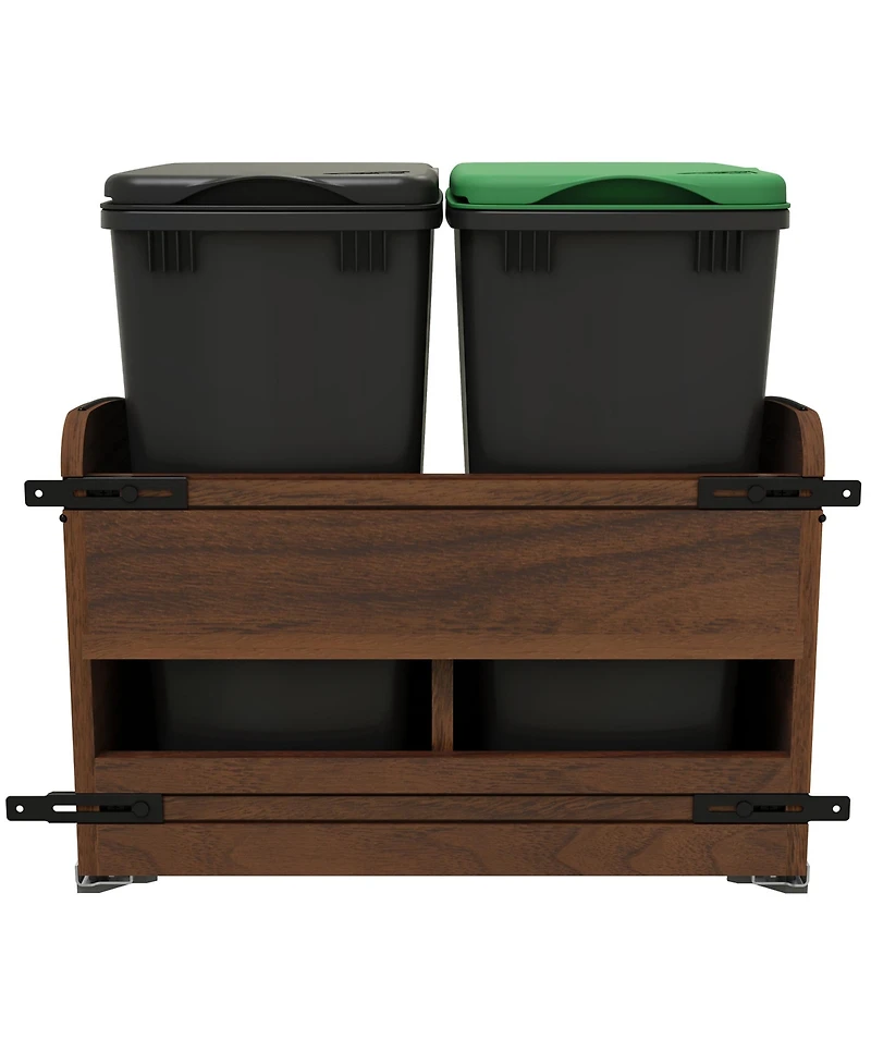 Rev-a-Shelf Craftsman Collection Double Pullout Trash Cans and Compost Bins