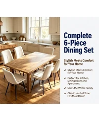 Upholstered Dining Chairs Set of 6