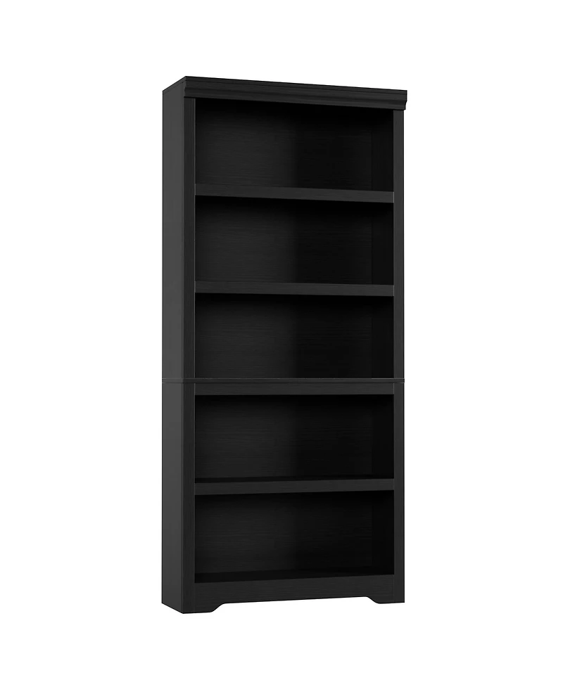 Modern 5-Tier Open Bookshelf, 69 in. Tall Mdf Floor Standing Storage Bookcase with Adjustable Shelves and Anti-Tip Kit for for Living Room Home Office