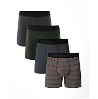 Pact Men's Everyday Boxer Brief 4-Pack Made With Organic Cotton