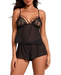 Adore Me Women's Soraya Cami And Short Lace Set Lingerie