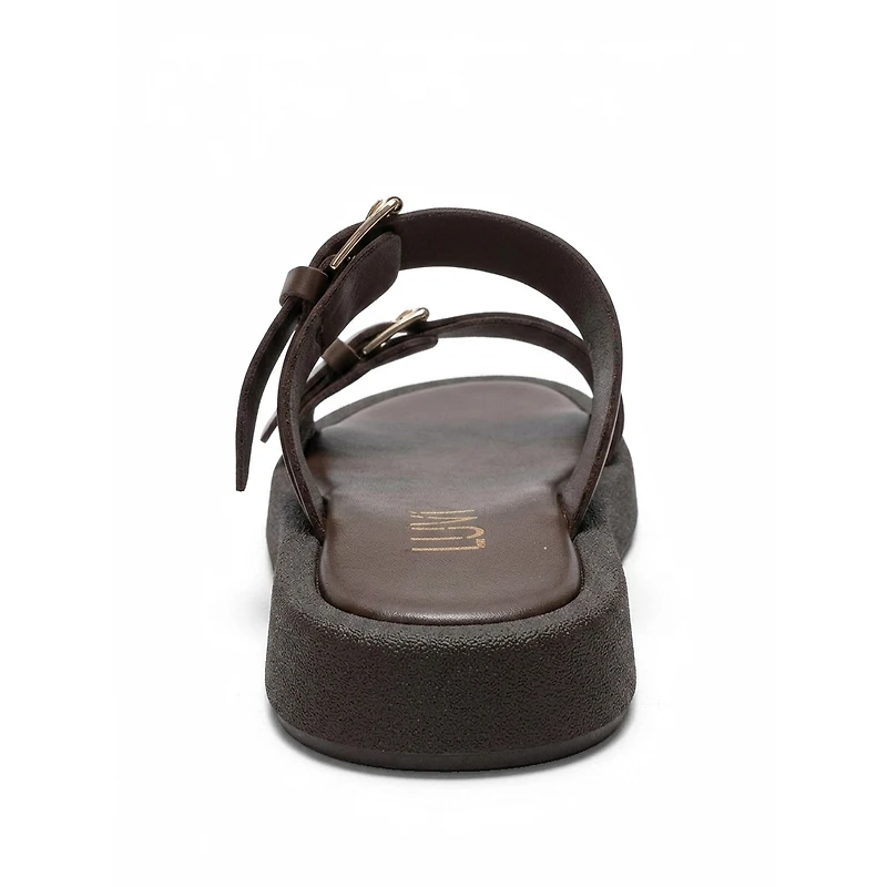Forever and Always Shoes Women's Dorel Leather Buckle Sandal