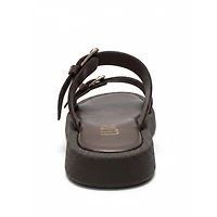 Forever and Always Shoes Women's Dorel Leather Buckle Sandal