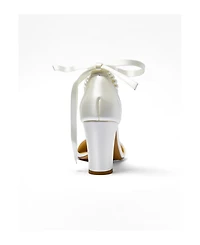 Forever and Always Shoes Women's Caelis Pearl Ankle Strap Block Heel Sandal