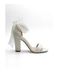 Forever and Always Shoes Women's Aviora Block Heel Wedding Sandal