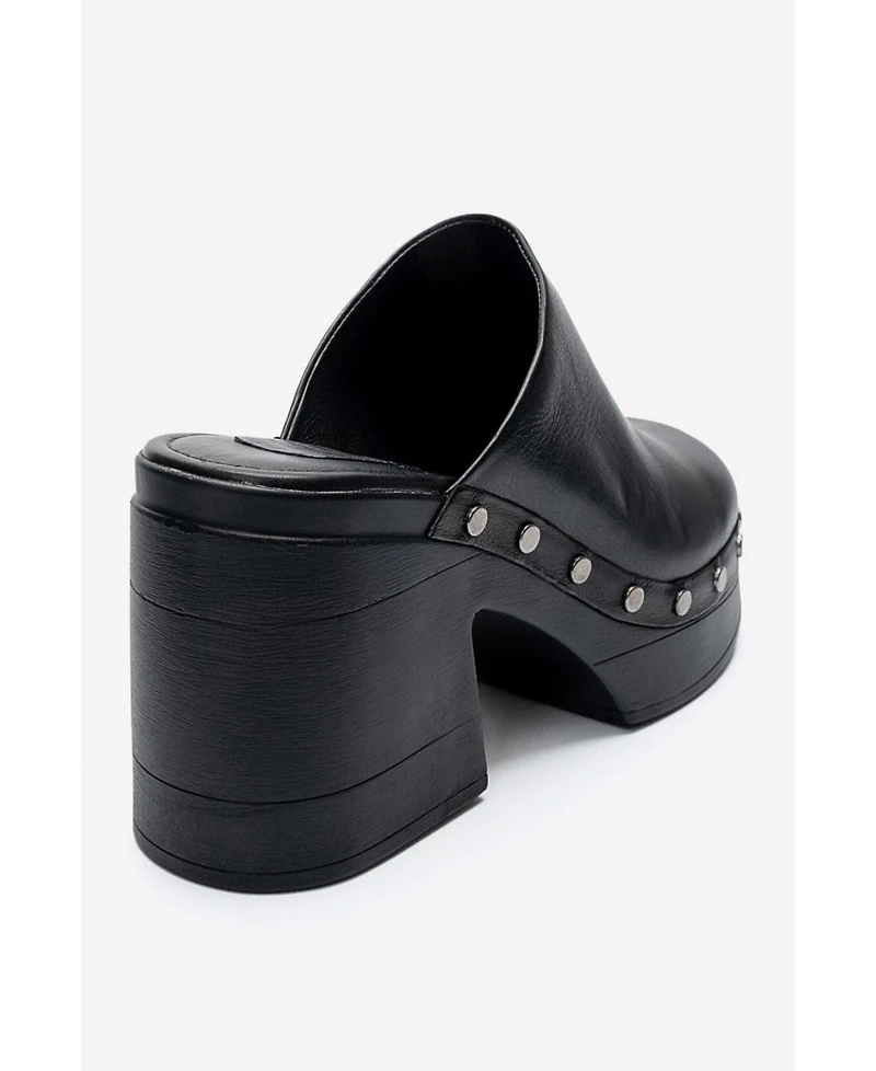 Forever and Always Shoes Women's Bellune Leather Block Heel Platform Sandal