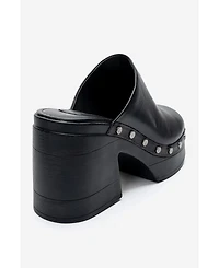 Forever and Always Shoes Women's Bellune Leather Block Heel Platform Sandal