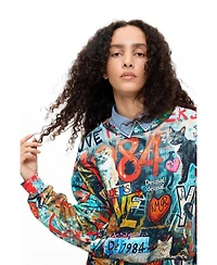 Desigual Women's Printed 100% cotton sweatshirt