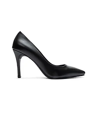 Forever and Always Shoes Women's Moriel Leather Stiletto Pump