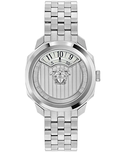 Versace Women's Dylos Silver Stainless Steel Bracelet Watch 39mm