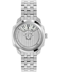 Versace Women's Dylos Silver Stainless Steel Bracelet Watch 39mm