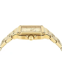 Versace Men's Greca Edge Silver Stainless Steel Bracelet Watch 38x49mm