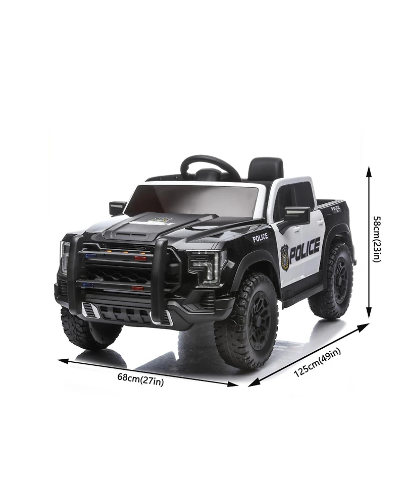 Yobtop Kids 12V Ride-On Car with Remote Control, 4-Wheel Shock Absorption & Music Player, 1 Rider, Ages 3+