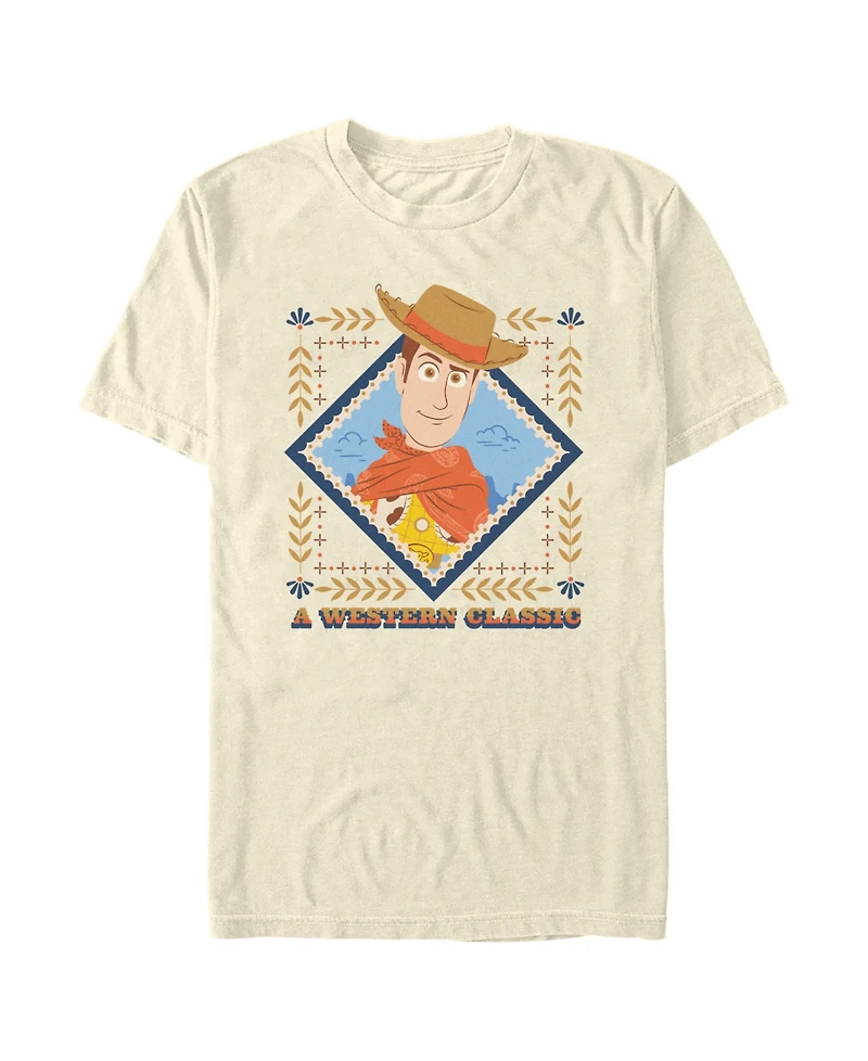 Fifth Sun Men's Disney Pixar Toy Story Woody Western Sheriff Graphic T-Shirt