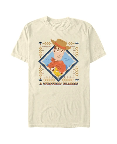 Fifth Sun Men's Disney Pixar Toy Story Woody Western Sheriff Graphic T-Shirt