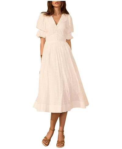 Mint Velvet Women's Checked Midi Dress