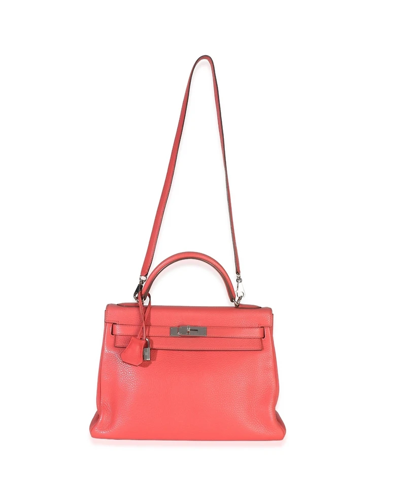 Pre-Owned HERMES Rose Lipstick Clemence Kelly 32 Phw