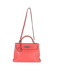 Pre-Owned HERMES Rose Lipstick Clemence Kelly 32 Phw