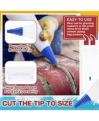 Xdovet Tile Grout Bag Set Masonry Mortar Tools Kit