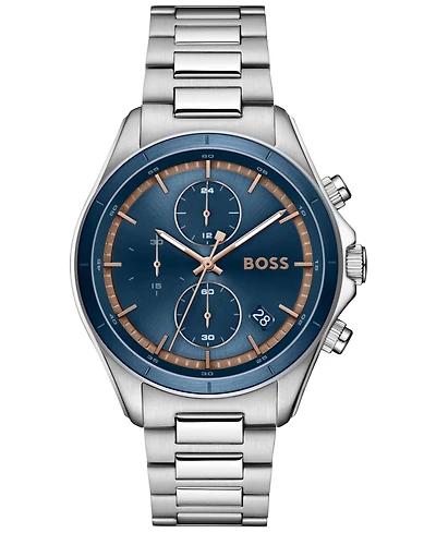 Hugo Boss Men's Bossletic Quartz Chrono Stainless Steel Watch 43.40mm