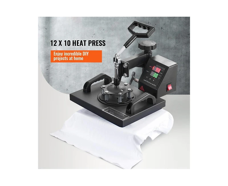 Yobtop Heat Press, 12x10 " T-Shirt Press Machine, 30x23cm Heat Transfer Sublimation Printing Machine for T-shirts