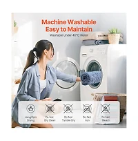Slickblue 30x20 Inch Microfiber Bathroom Rug with Non Slip Quick Dry Backing