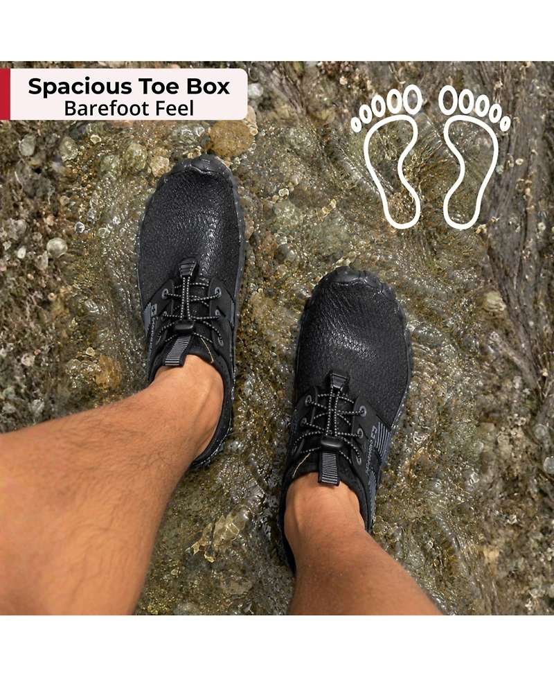 Alpine Swiss Men's Quick-Dry Water Shoes Non-Slip Lightweight Beach Barefoot Sneakers