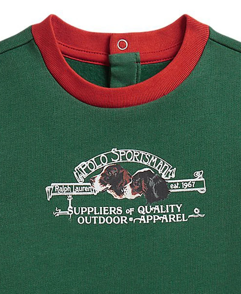 Polo Ralph Lauren Baby Boys' Polo Sportsman Fleece Coverall