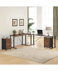 Tribesigns 3-Drawer Mobile File Cabinet with Casters