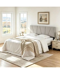 gaomon Queen Size Headboard Linen Upholstered with Height Adjustments, Padded, Sturdy Wood Frame, Easy Assembly
