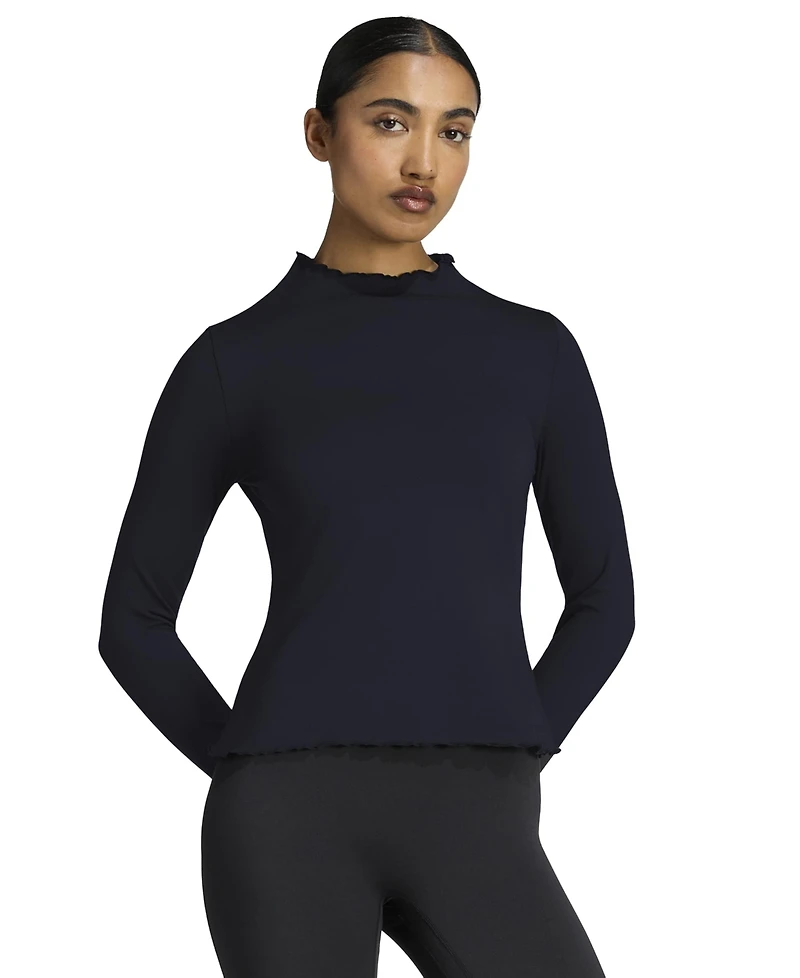 adidas Women's Long-Sleeve Funnel Neck Slim-Fit Shirt