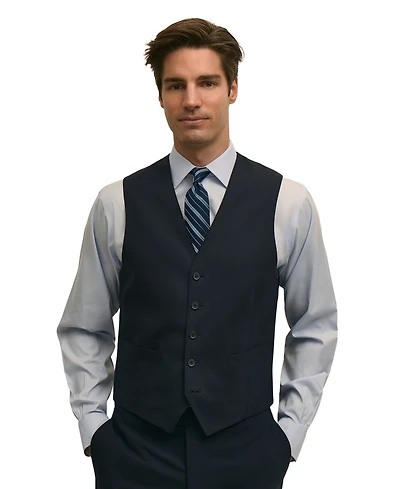 B by Brooks Brothers Men's Classic-Fit Wool Blend Suit Separates Vest