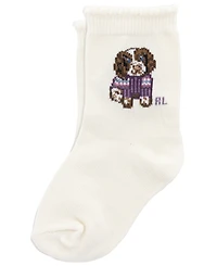 Polo Ralph Lauren Baby Boys' Fair Isle Festive Dog Print Crew Socks, 3-Pack