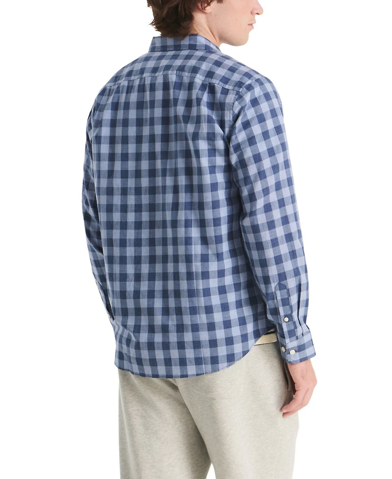 Nautica Men's Plaid Long-Sleeve Shirt