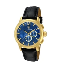 Invicta S.Coifman SC0264 Men's Heritage Chronograph Dial Leather Strap Watch 43mm