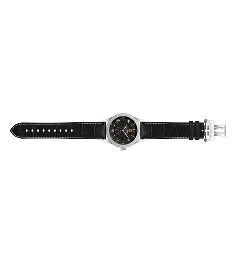 Invicta S.Coifman Men's Heritage Chronograph Dial Leather Strap Watch